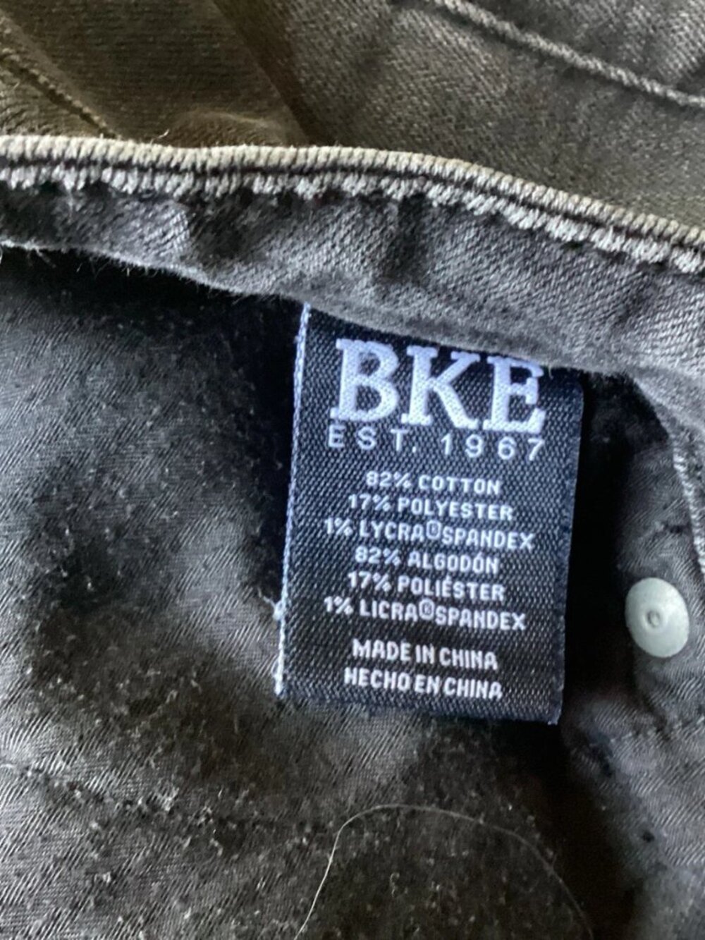 BKE Jeans Black Tyler Straight Leg Buckle Denim Men’s 36x36 - Picture 3 of 8